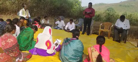 Prayer Meeting at Manda community