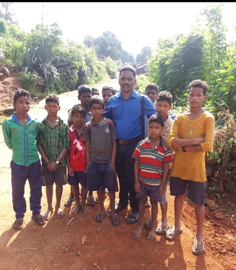 Fun time with Tribal Children